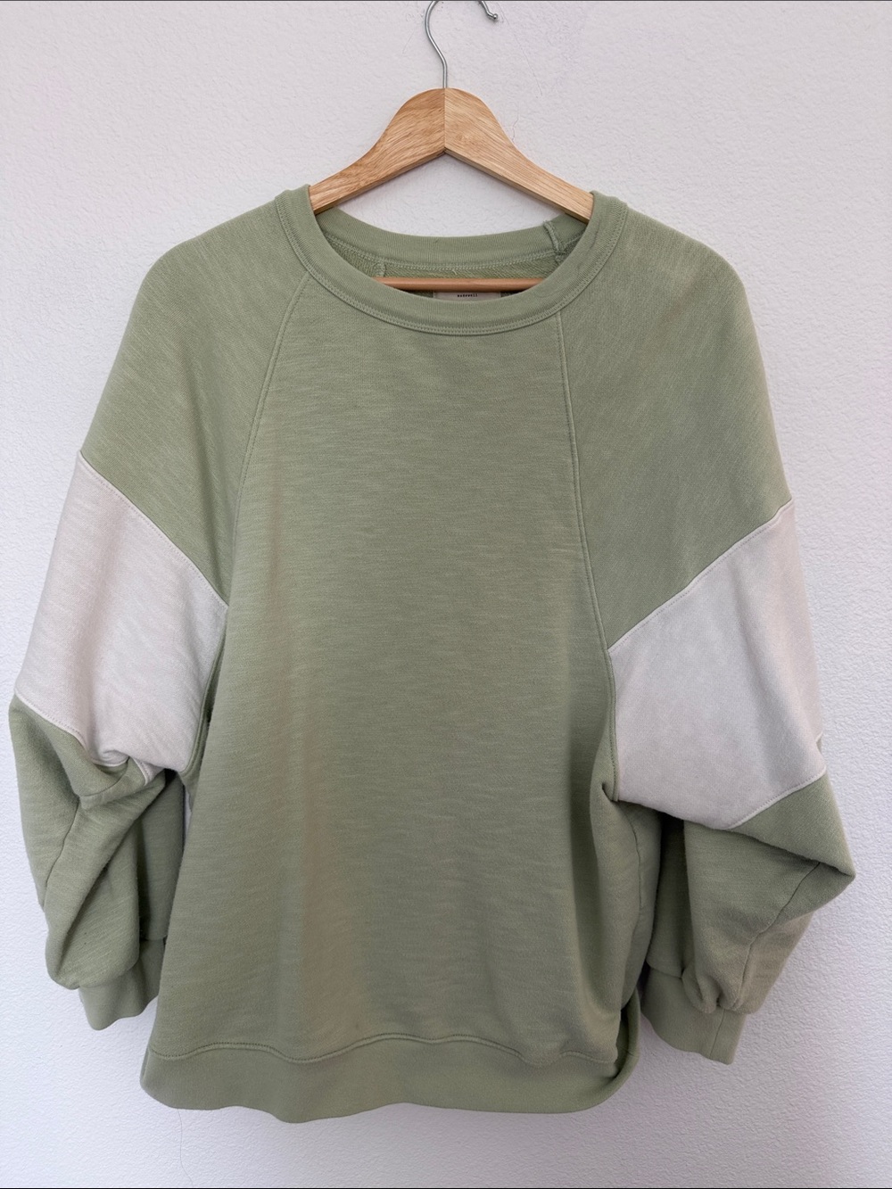 Madewell Women’s Olive Green Colorblock Sweatshirt